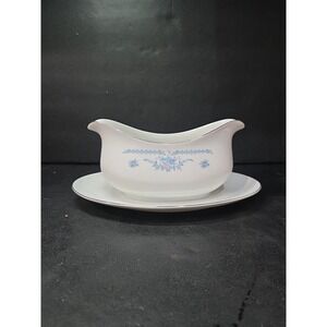 Vintage ELCO Fine China Gravy Boat Attached Underplate Japan